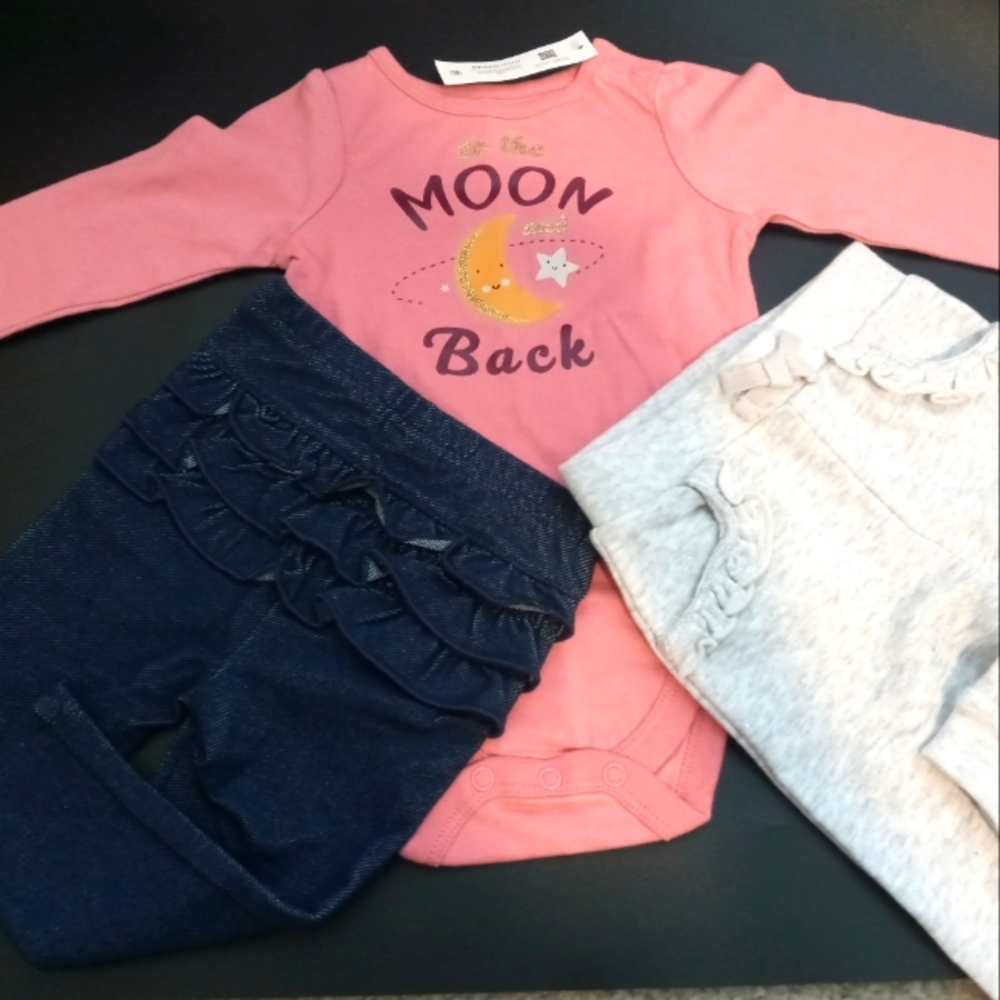 Garaniamls - Pink 3 Piece Set - Size 6-9M